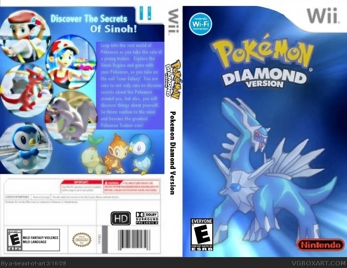 Pokemon Diamond Version box art cover