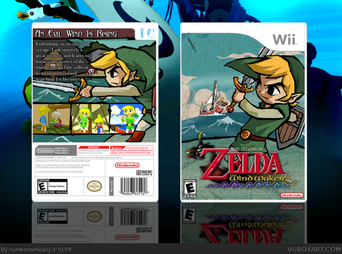 The Legend of Zelda: The Windwaker box art cover