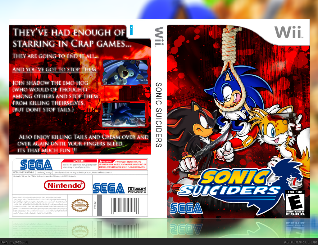 Sonic Suiciders box cover