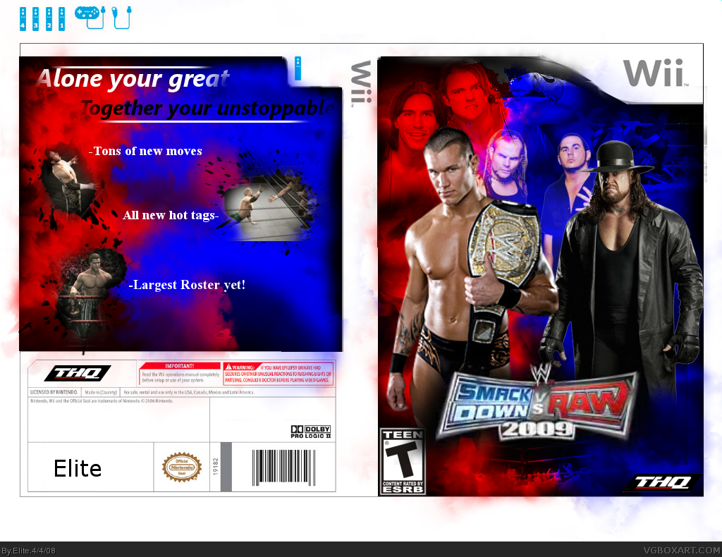 Wwe: Smackdown Vs Raw 2009 box cover