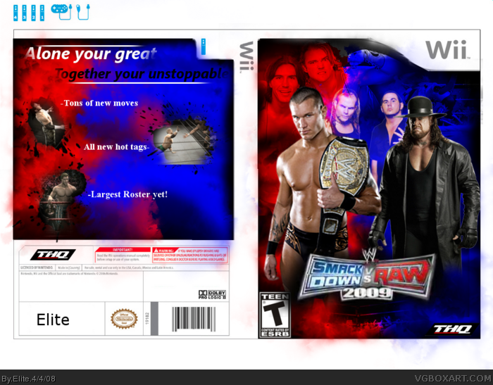 Wwe: Smackdown Vs Raw 2009 box art cover