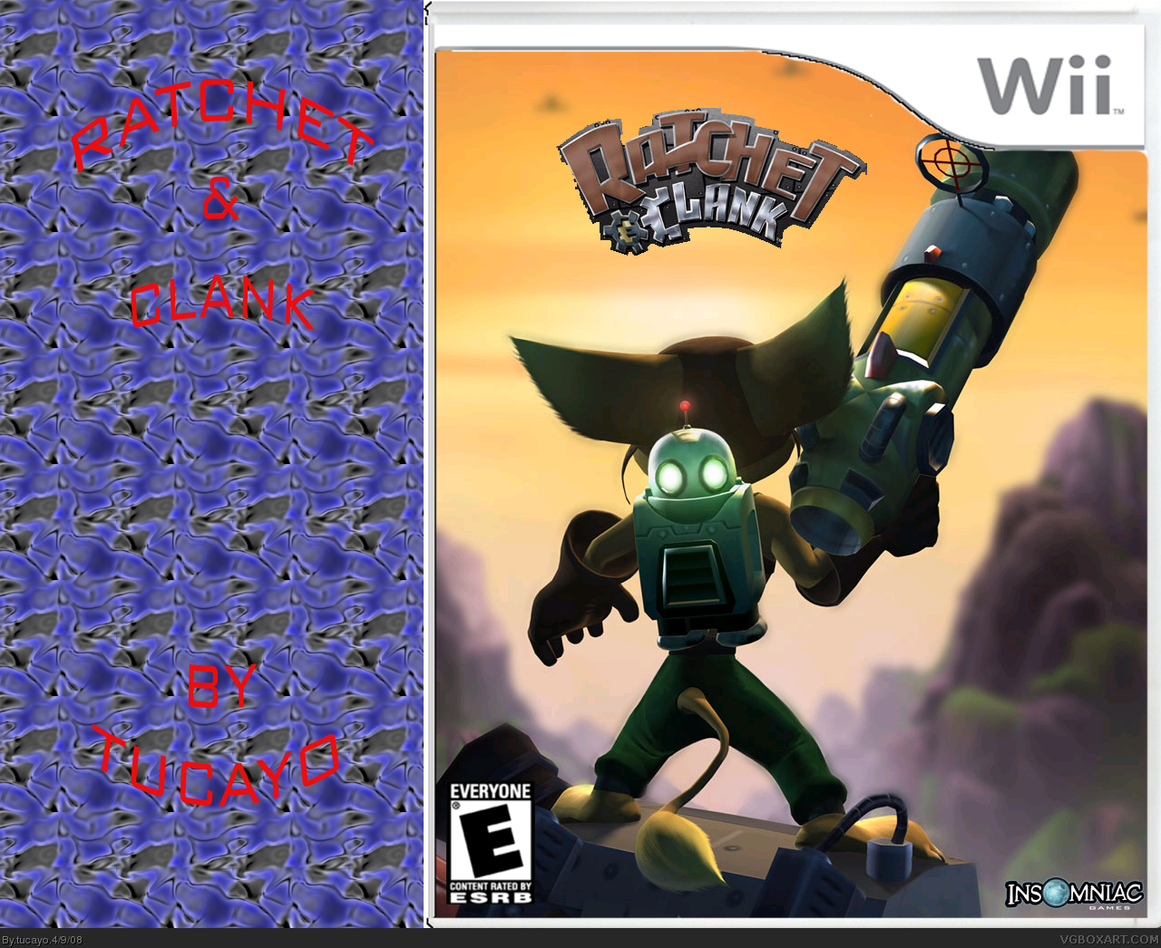 Ratchet and Clank Wii box cover