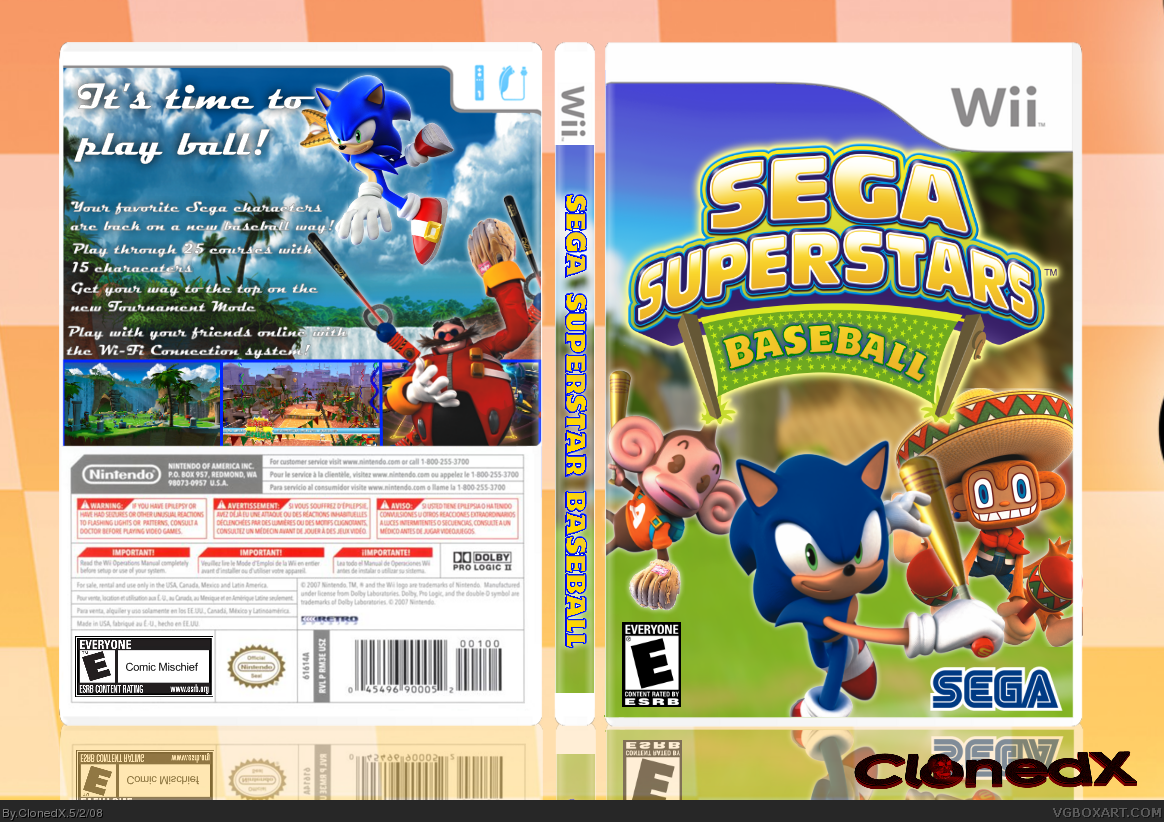 Sega Superstars Baseball box cover
