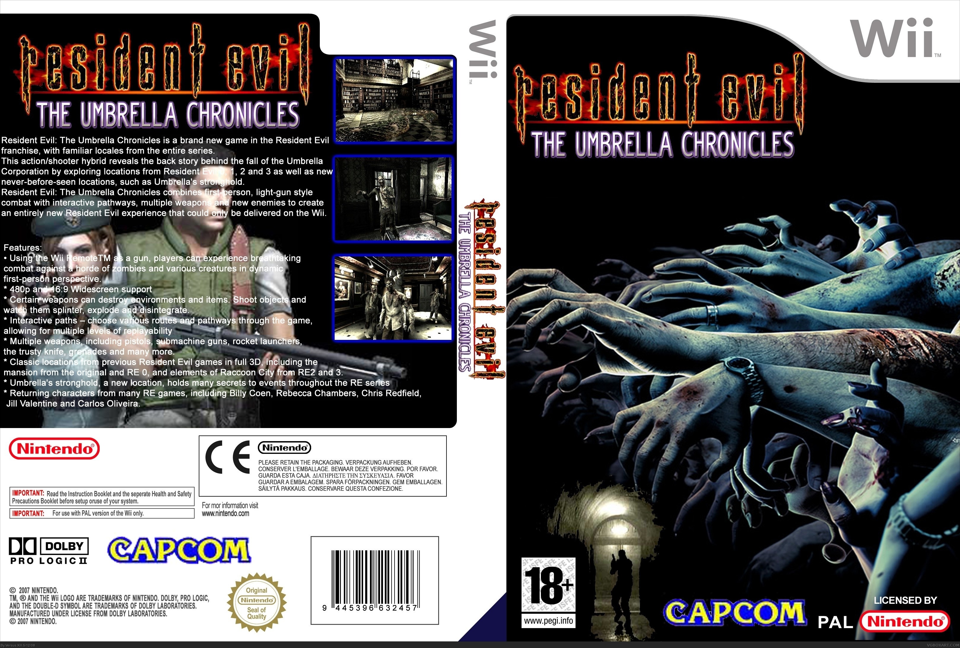 Resident Evil The Umbrella Chronicles box cover