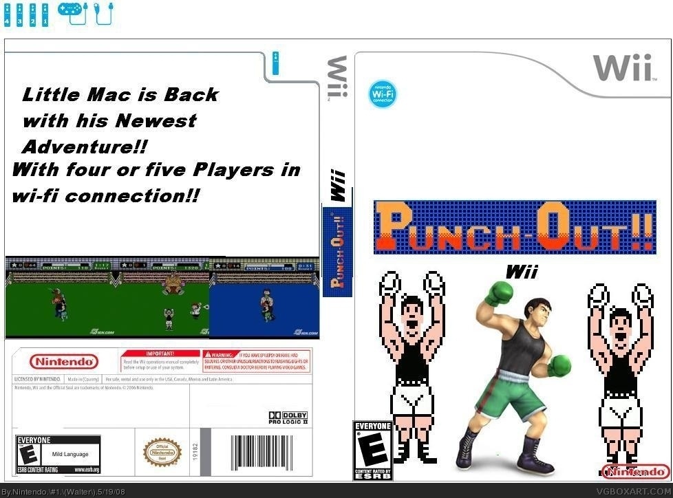 Punch Out Wii box cover