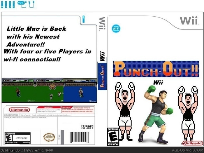 Punch Out Wii box art cover