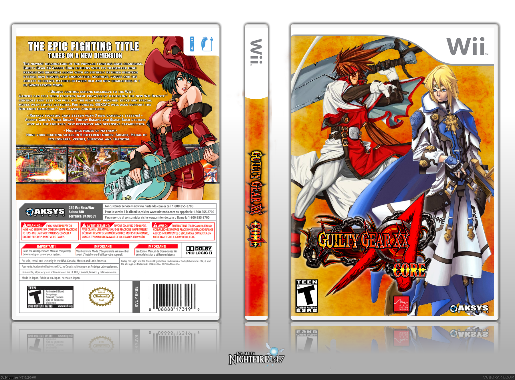 Guilty Gear XX: Accent Core box cover