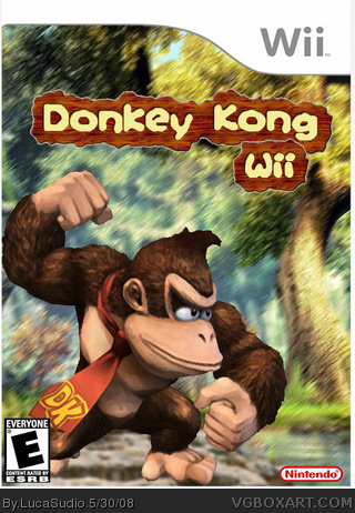 Donkey Kong Wii box cover