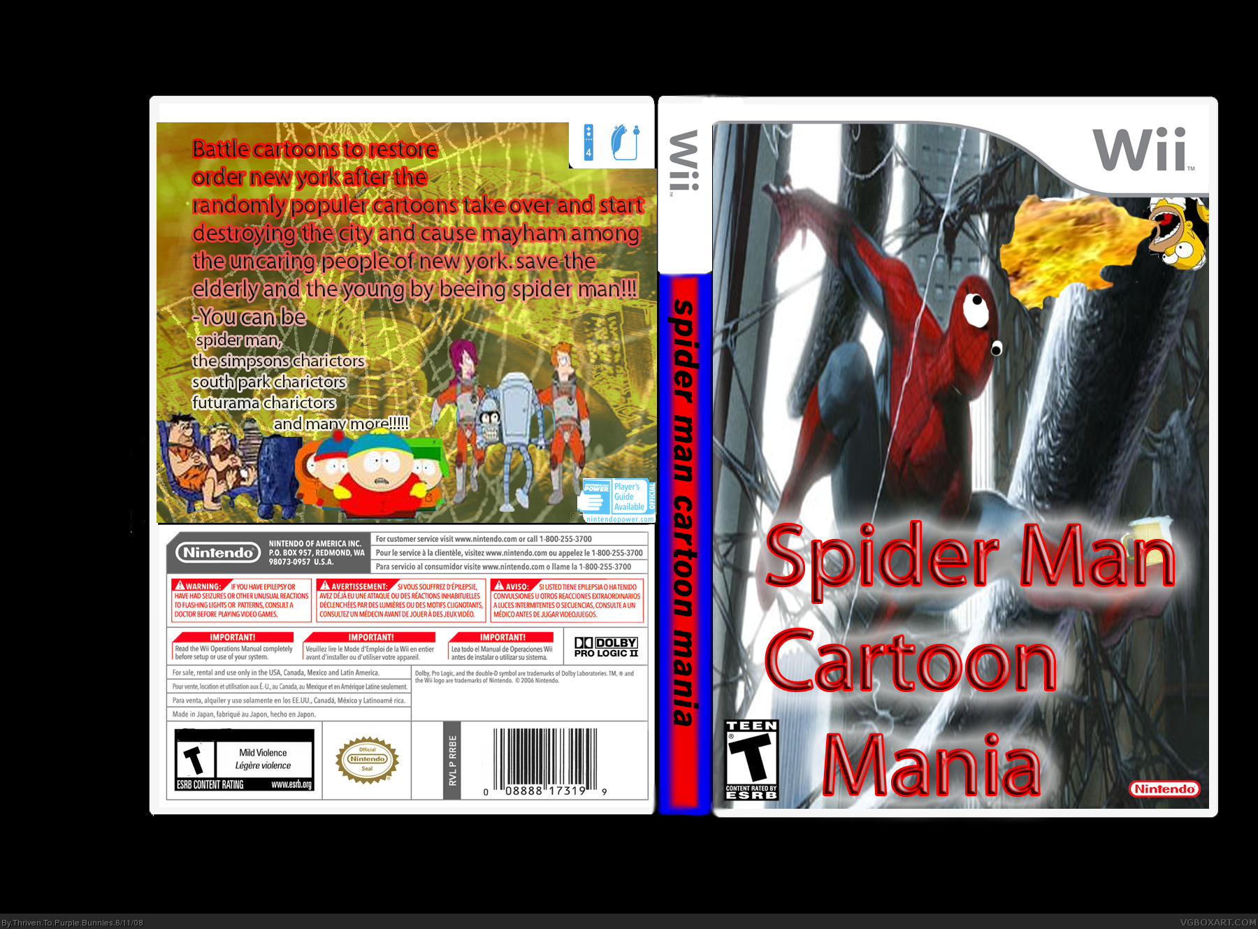 Spider Man Cartoon Mania box cover