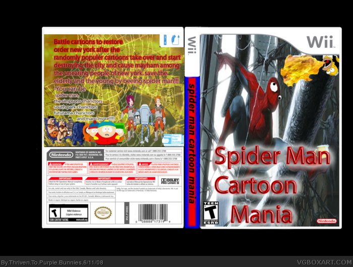 Spider Man Cartoon Mania box art cover