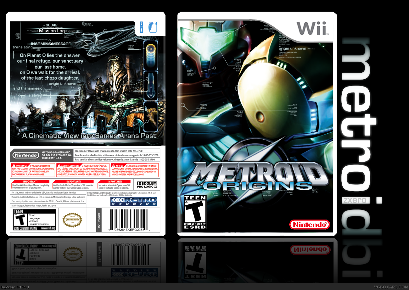 Metroid Origins box cover