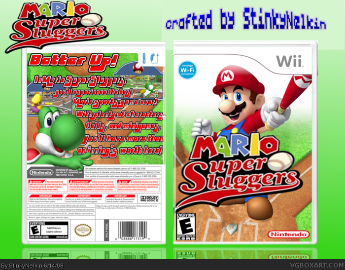 Mario Super Sluggers box art cover