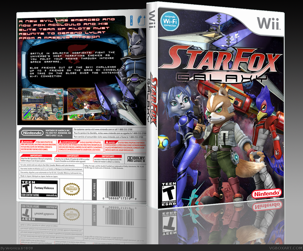 StarFox Galaxy box cover