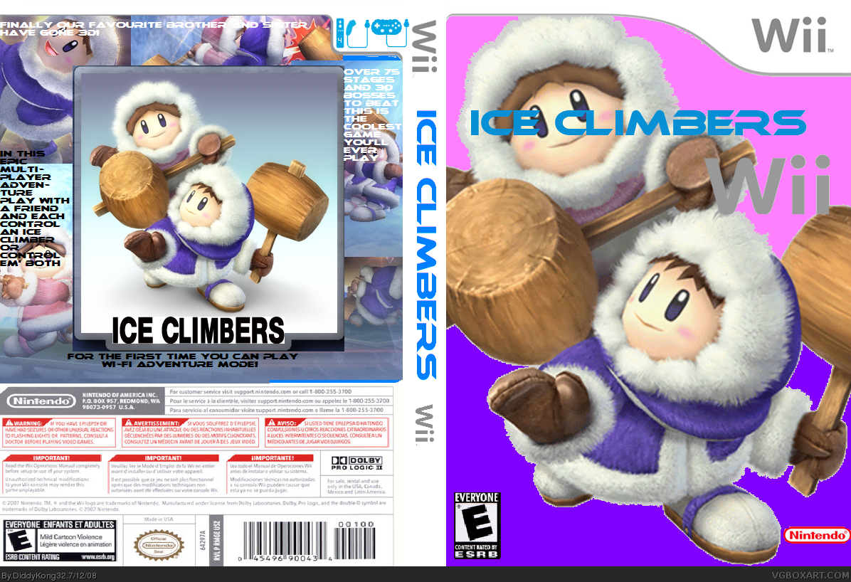 Ice Climbers Wii box cover
