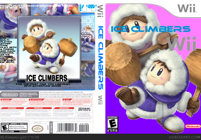 Ice Climbers Wii box art cover