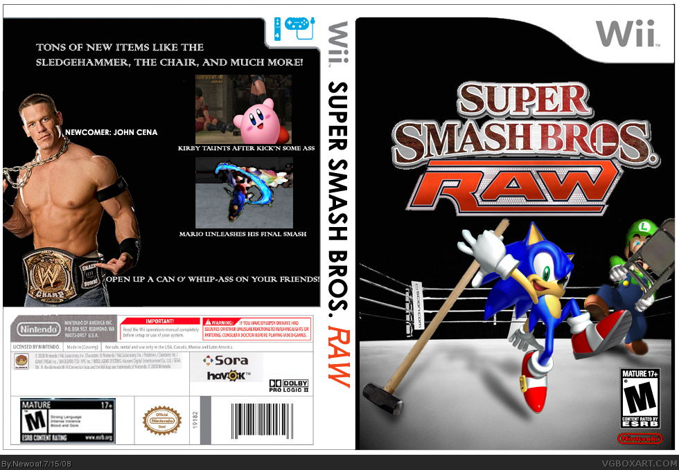 Super Smash Bros. RAW box cover