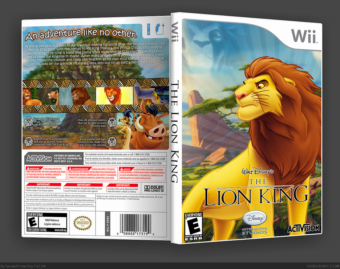 The Lion King box cover
