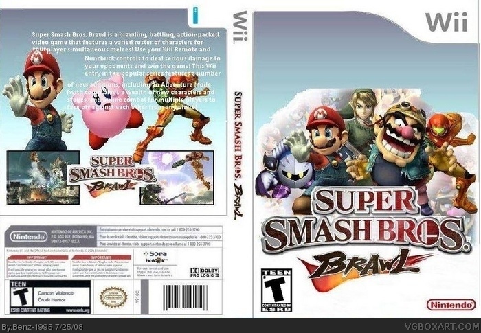 Super Smash Bros Brawl box art cover
