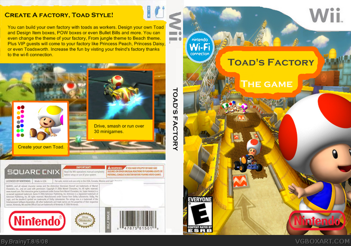 Toad's Factory: The Game box art cover