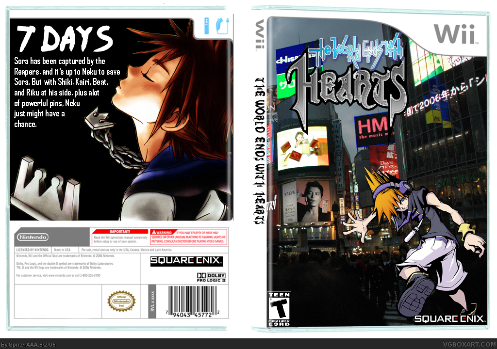 The World Ends With Hearts box cover