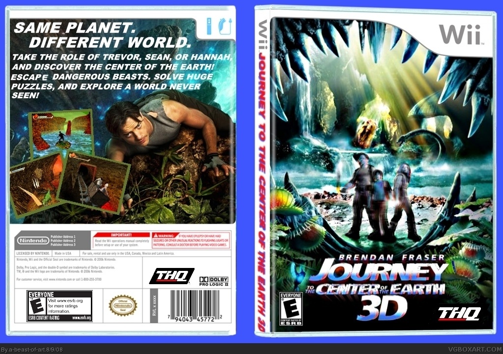 Journey to the Center of the Earth 3D box cover