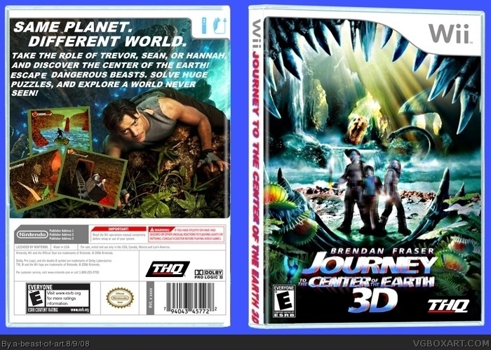 Journey to the Center of the Earth 3D box art cover