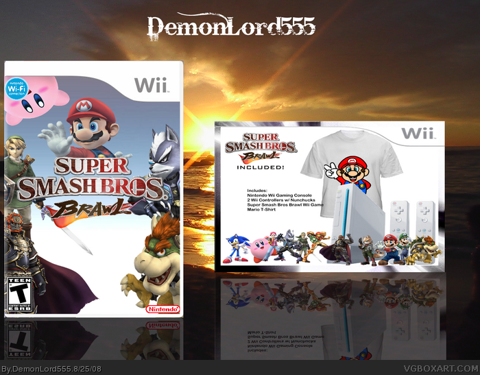 Super Smash Bros Brawl: Wii Bundle box art cover