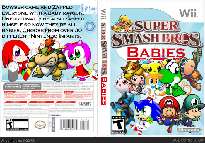 Super Smash Bros. Babies box art cover