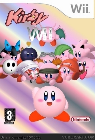 Kirby Wii box art cover