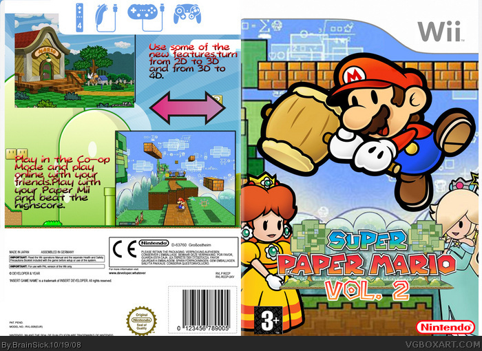 Super Paper Mario Vol.2 box art cover