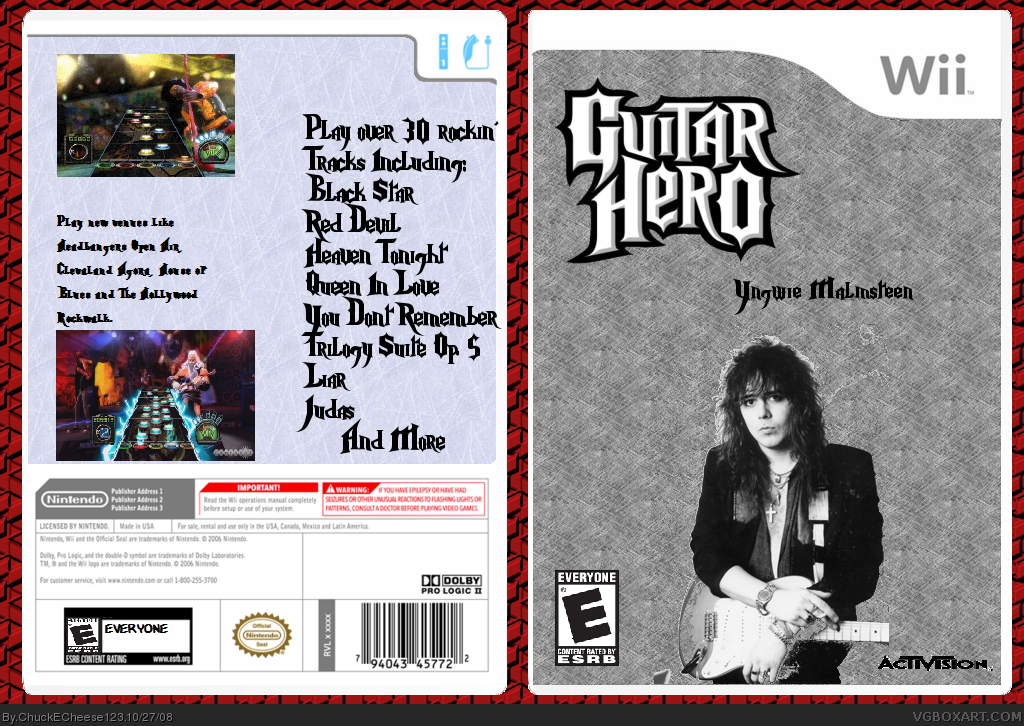 Guitar Hero: Yngwie Malmsteen box cover