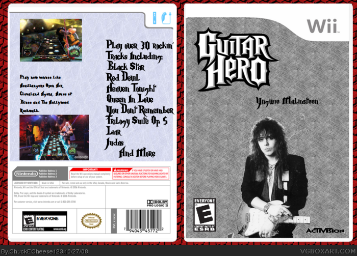 Guitar Hero: Yngwie Malmsteen box art cover