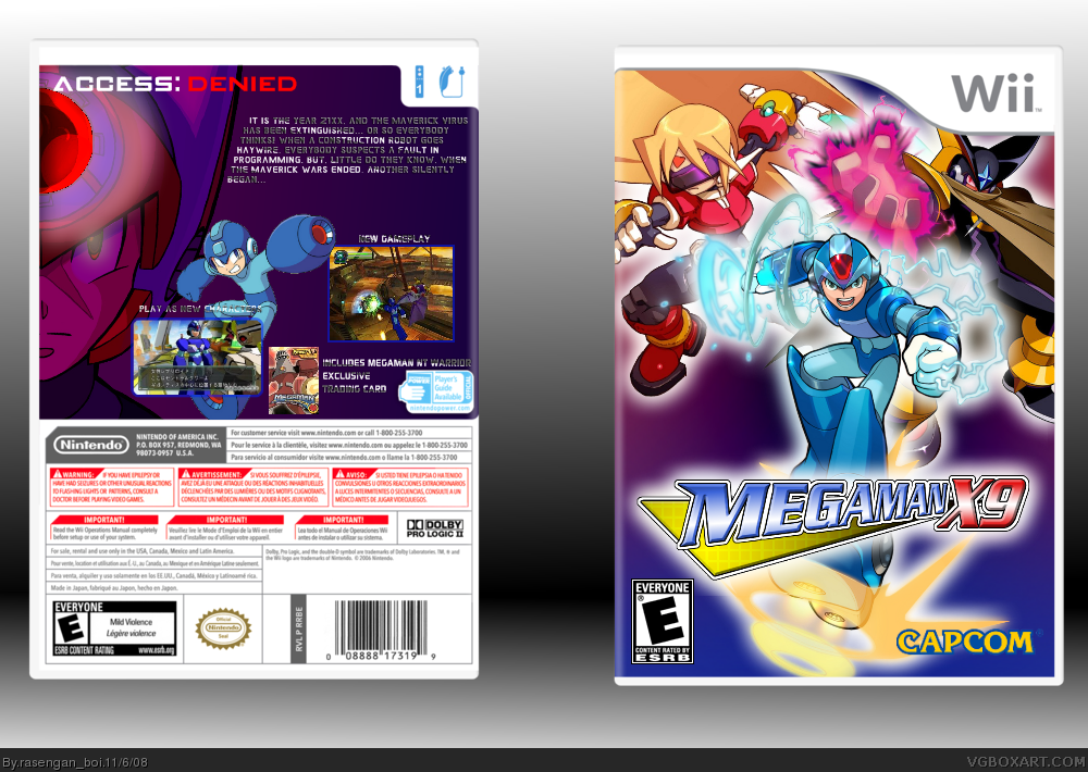 Mega Man X9 box cover