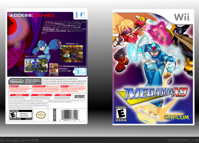 Mega Man X9 box art cover