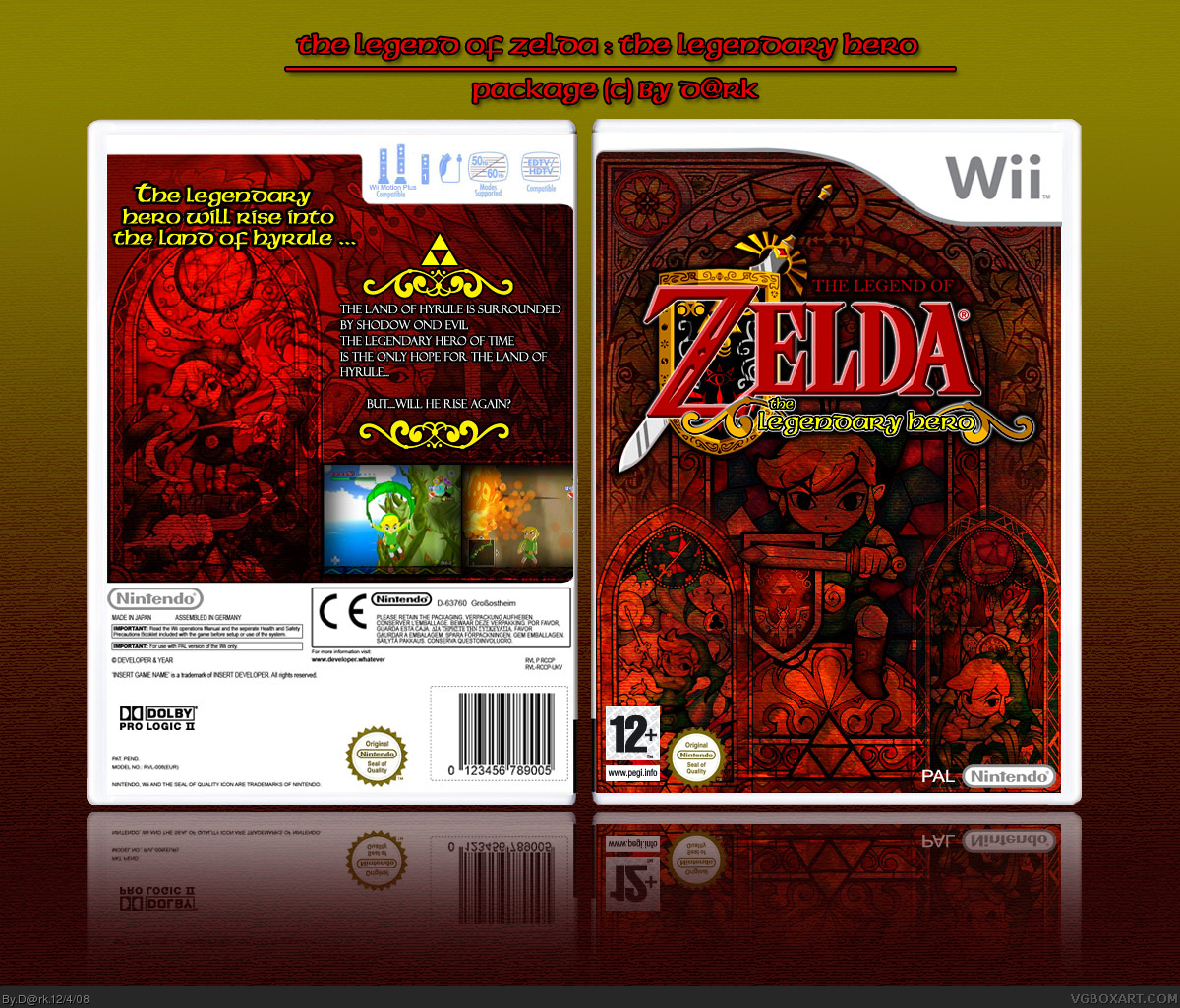 The Legend of Zelda: The legendary hero box cover