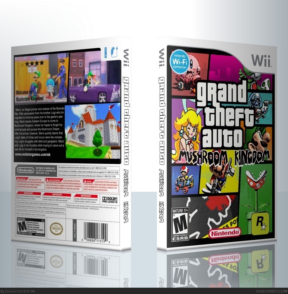 Grand Theft Auto: Mushroom Kingdom box cover