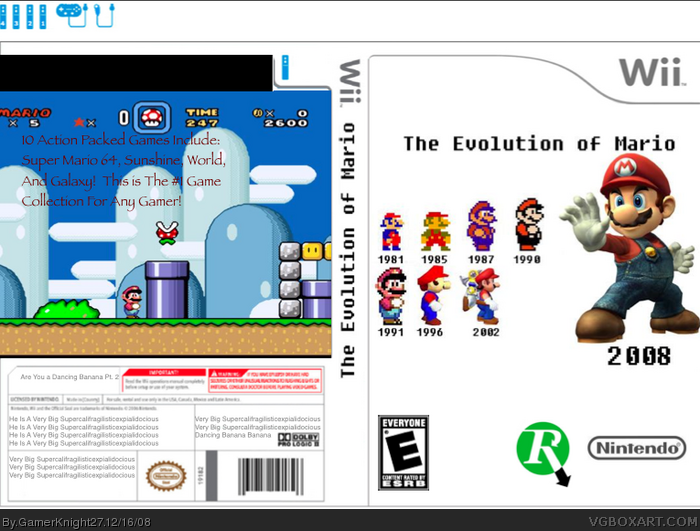 The Evolution Of Mario box art cover