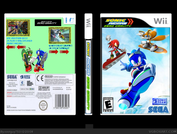 Sonic Riders Zero Gravity box art cover