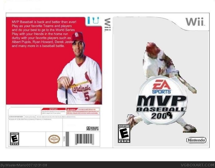 MVP Baseball 2009 box art cover