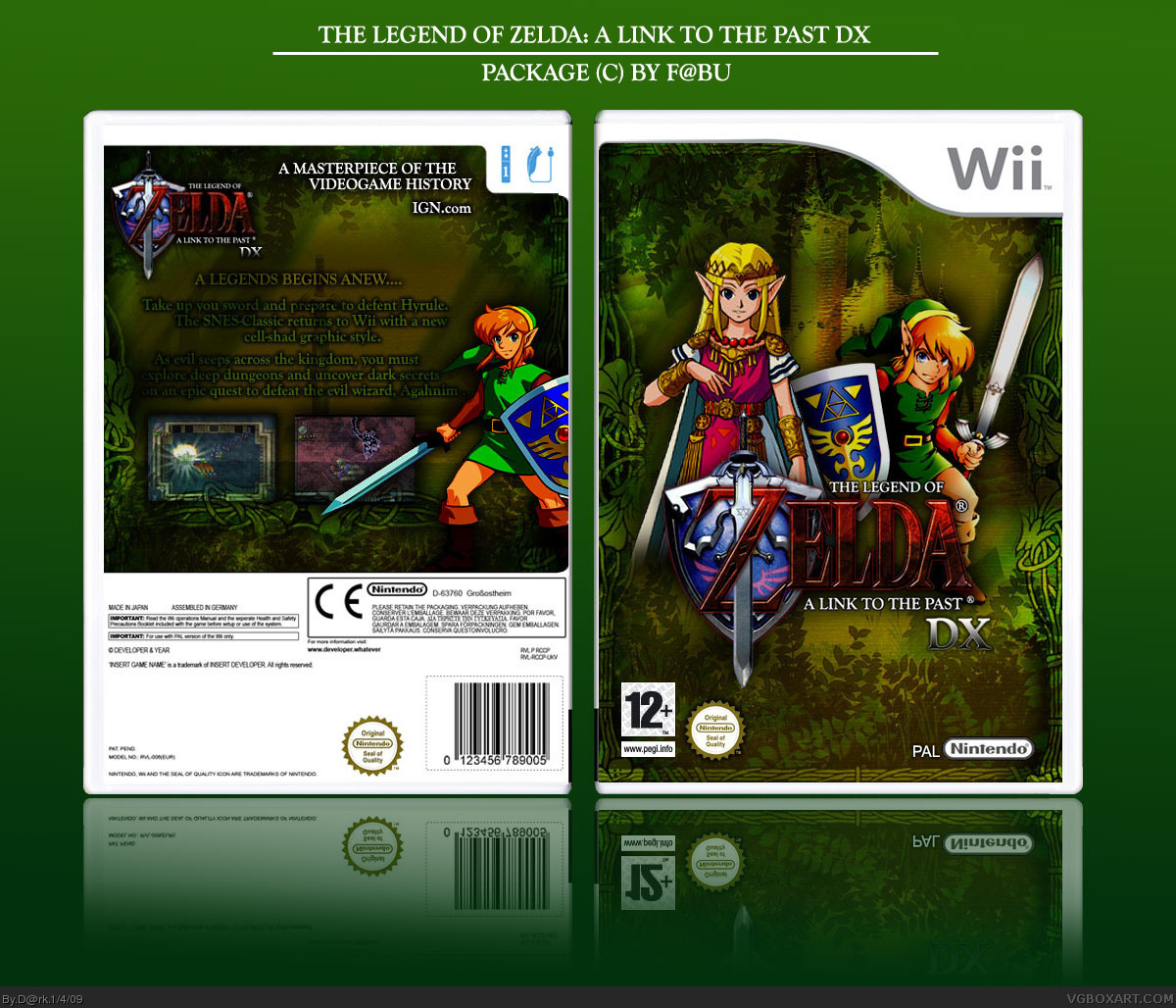 The Legend of Zelda: A Link to the Past  (Remake) box cover