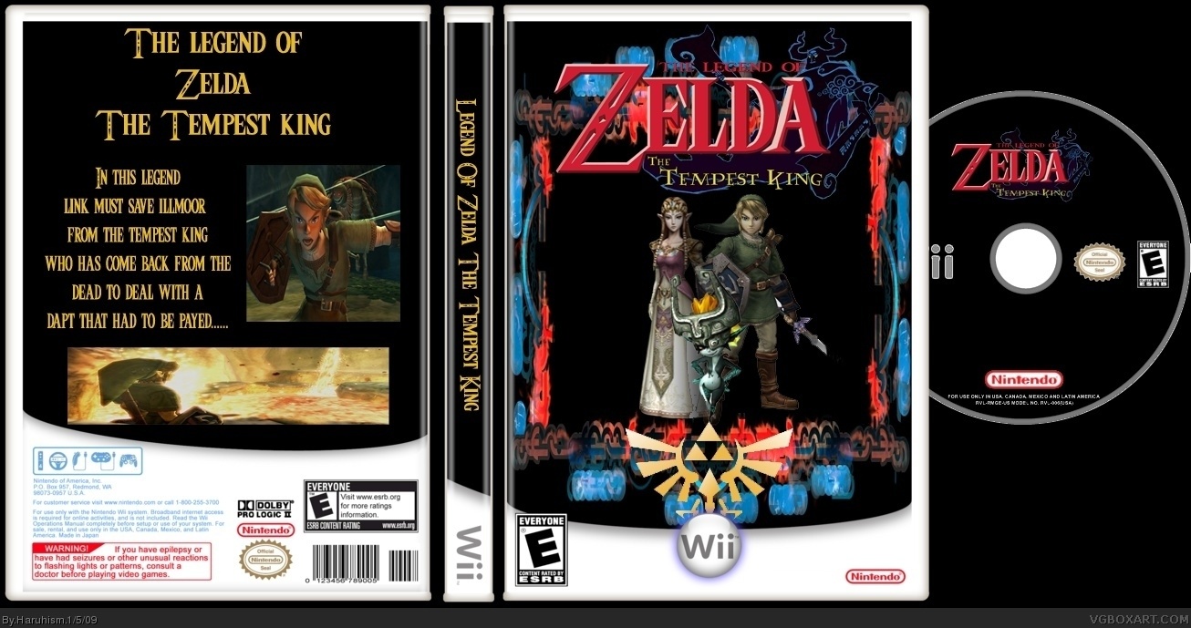 The Legend of Zelda the Tempest King box cover