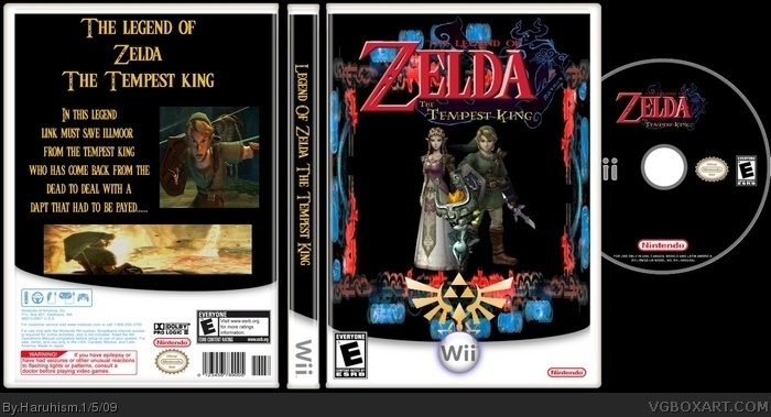 The Legend of Zelda the Tempest King box art cover