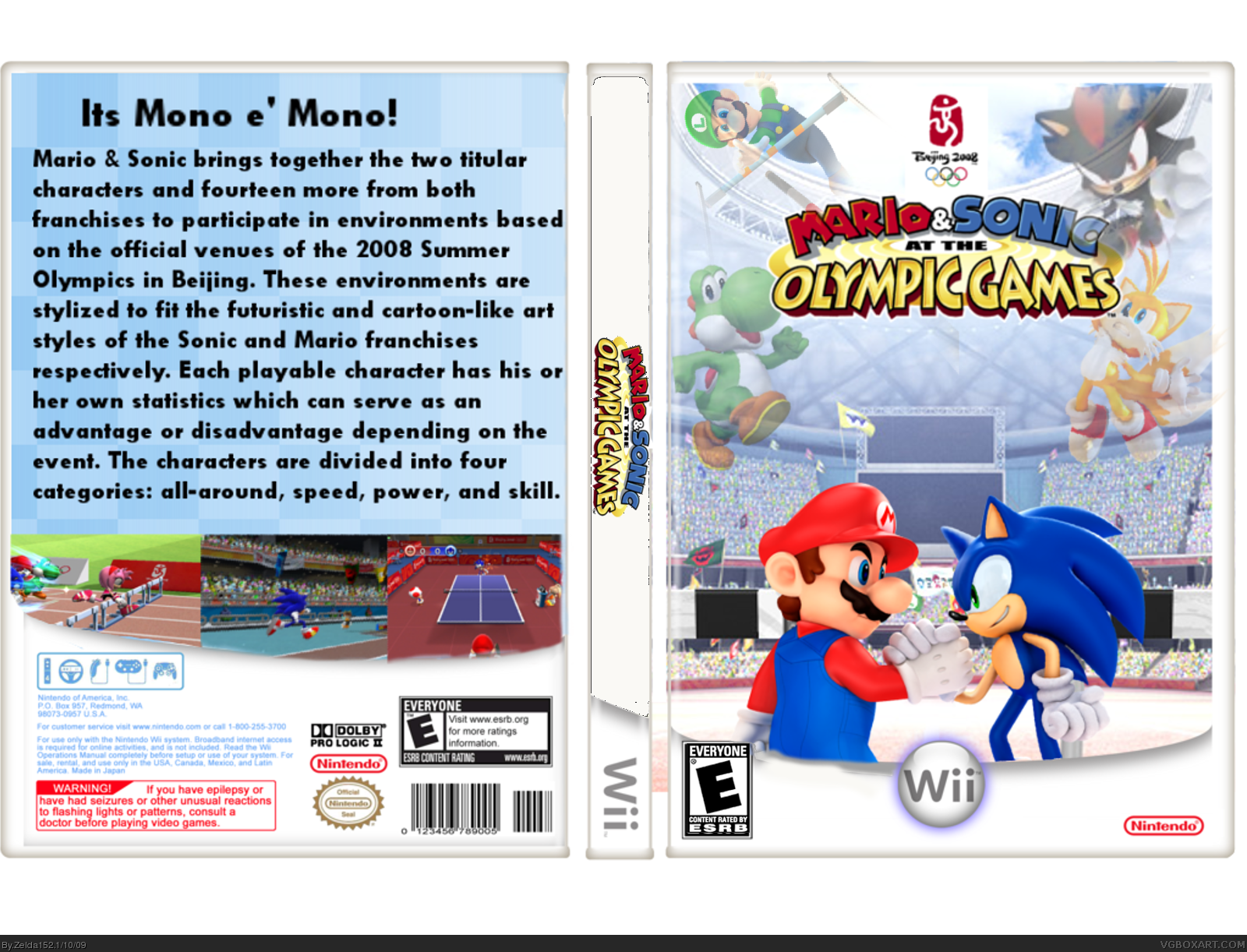 Mario & Sonic: At The Olympic Games box cover