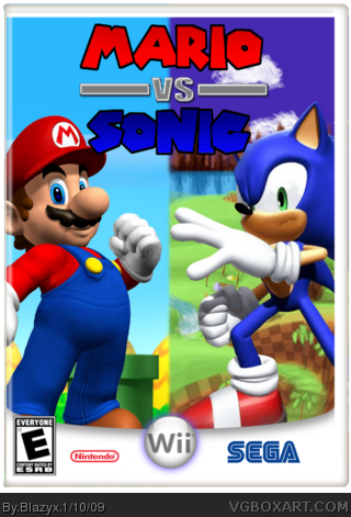 Mario vs Sonic box cover