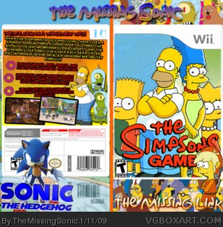 The Simpsons Game box art cover