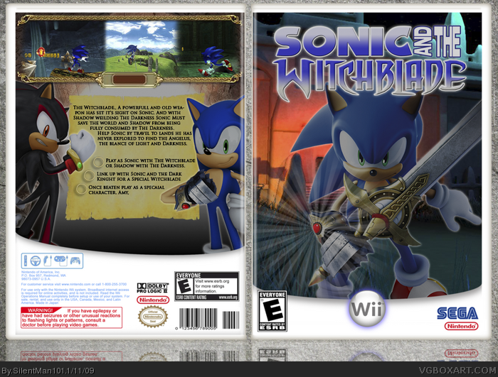 Sonic and the Witchblade box art cover
