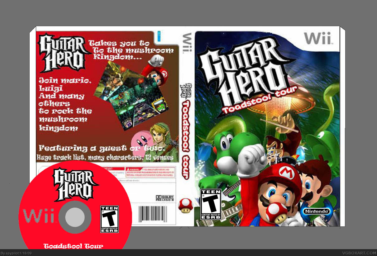 Mario Guitar Hero: Toadstool Tour box cover