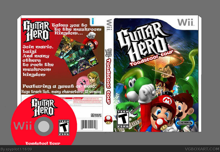 Mario Guitar Hero: Toadstool Tour box art cover