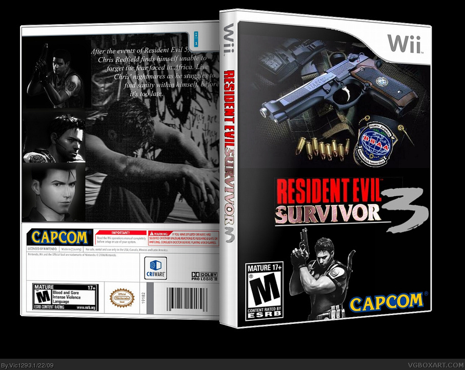 Resident Evil Survivor 3 box cover