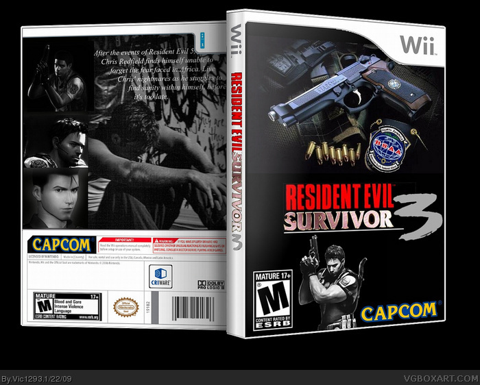 Resident Evil Survivor 3 box art cover